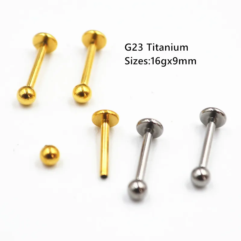 50pcs Body Jewelry 16G Ball G23 Titanium Internal Thread Lip Stud piercing Labret Bar Ear Rook Helix Cartilage Tragus Earring
50pcs Body Jewelry 16G Ball G23 Titanium Internal Thread Lip Stud piercing Labret Bar Ear Rook Helix Cartilage Tragus Earring