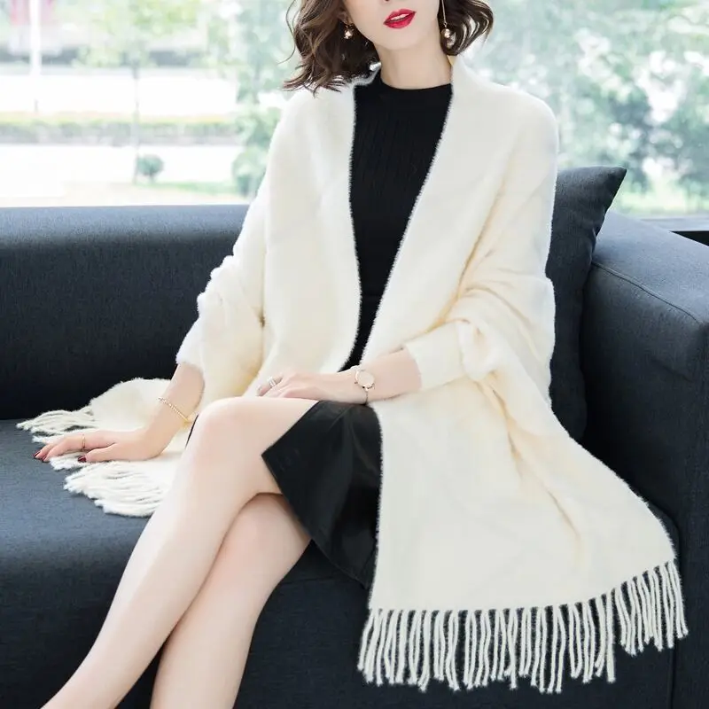 Large Matching Knitted Warm Shawl Autumn Woman New Tassel Pullover Cape Poncho Knitted Shawl Sweater Shawl Scarf Arm Sleeves G07
Large Matching Knitted Warm Shawl Autumn Woman New Tassel Pullover Cape Poncho Knitted Shawl Sweater Shawl Scarf Arm Sleeves G07