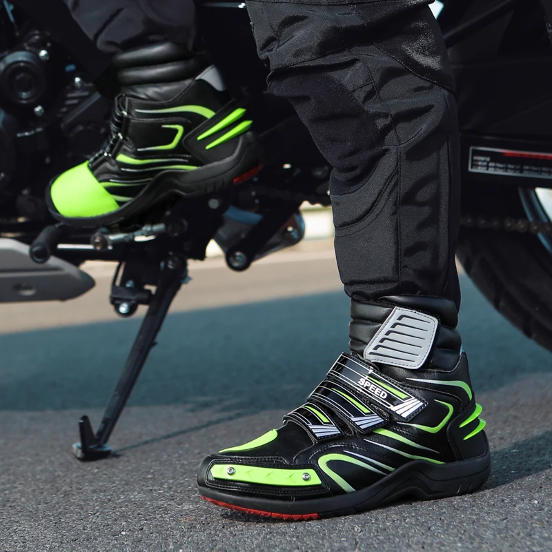 Motorcycle protective riding boots men four seasons new fashionable high top breathable off-road cycling shoes travel equipment
Motorcycle protective riding boots men four seasons new fashionable high top breathable off-road cycling shoes travel equipment