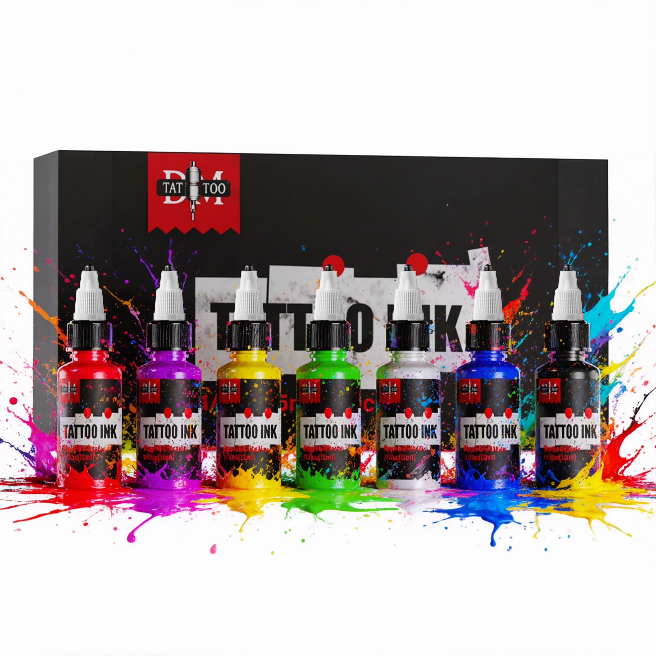 DM Tattoo Ink 15ml 7Colors Professional Beauty Paints Natural Plant Extract Pigment Body Painting Tattoo Ink Tattoo Supplies
DM Tattoo Ink 15ml 7Colors Professional Beauty Paints Natural Plant Extract Pigment Body Painting Tattoo Ink Tattoo Supplies