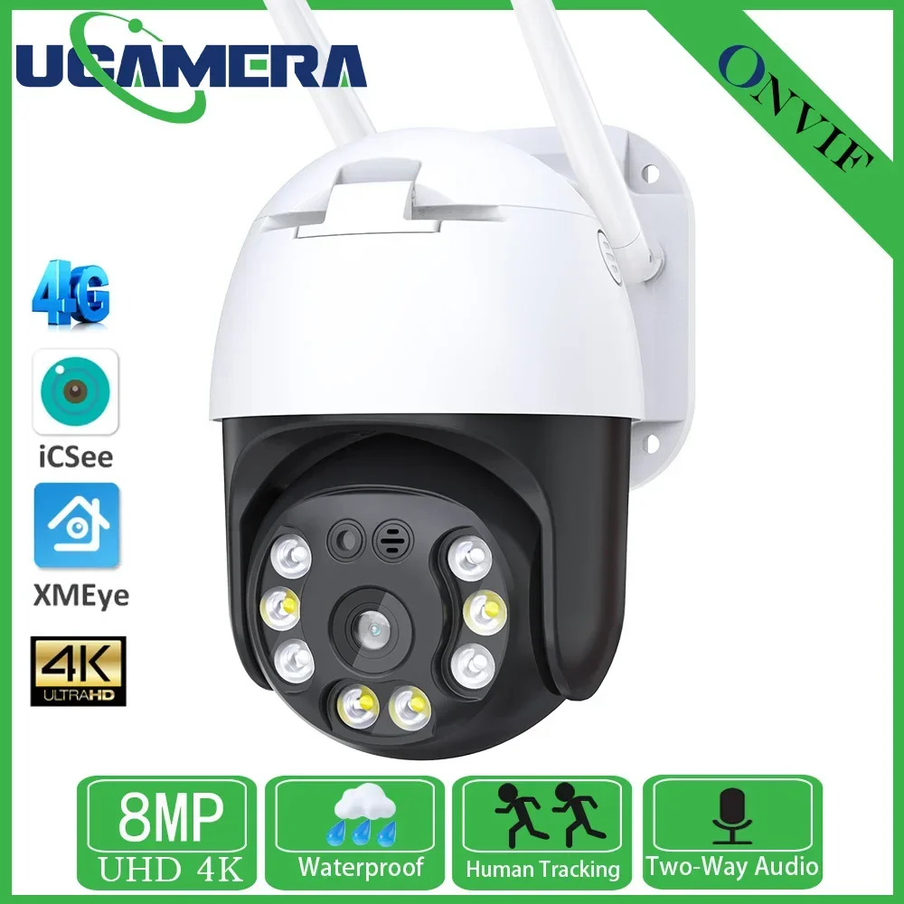 8MP 4G SIM Card Security Camera WiFi Outdoor 4MP HD PTZ CCTV Surveillance Cameras H.265 Speed Dome Auto Tracking iCSee Alexa
8MP 4G SIM Card Security Camera WiFi Outdoor 4MP HD PTZ CCTV Surveillance Cameras H.265 Speed Dome Auto Tracking iCSee Alexa
