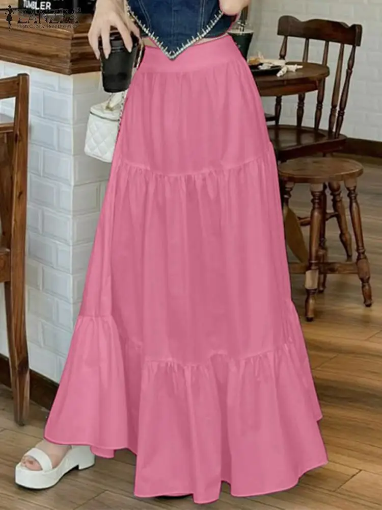 Elegant Maxi Skirts 2024 ZANZEA Summer A-line Loose Skirt Women High Waist Faldas Saia Fashion Maxi Long Skirt Jupe Vestidos
Elegant Maxi Skirts 2024 ZANZEA Summer A-line Loose Skirt Women High Waist Faldas Saia Fashion Maxi Long Skirt Jupe Vestidos