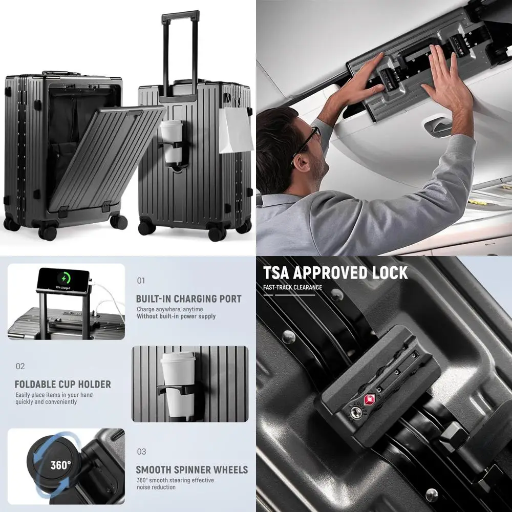 Одобренный TSA 20-дюймовый ручной багаж без молнии с алюминиевой рамой для коротких поездок с отделениями
Одобренный TSA 20-дюймовый ручной багаж без молнии с алюминиевой рамой для коротких поездок с отделениями