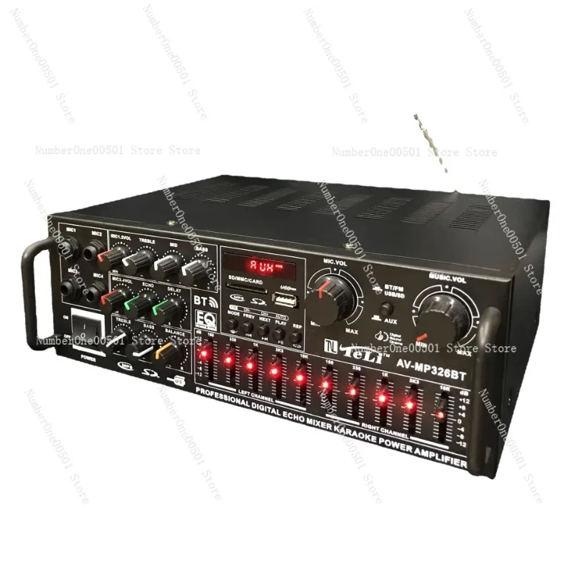 AV-MP326BT Bluetooth power amplifier, high power EQ equalizer 12V square dance FM outdoor power amplifier
AV-MP326BT Bluetooth power amplifier, high power EQ equalizer 12V square dance FM outdoor power amplifier