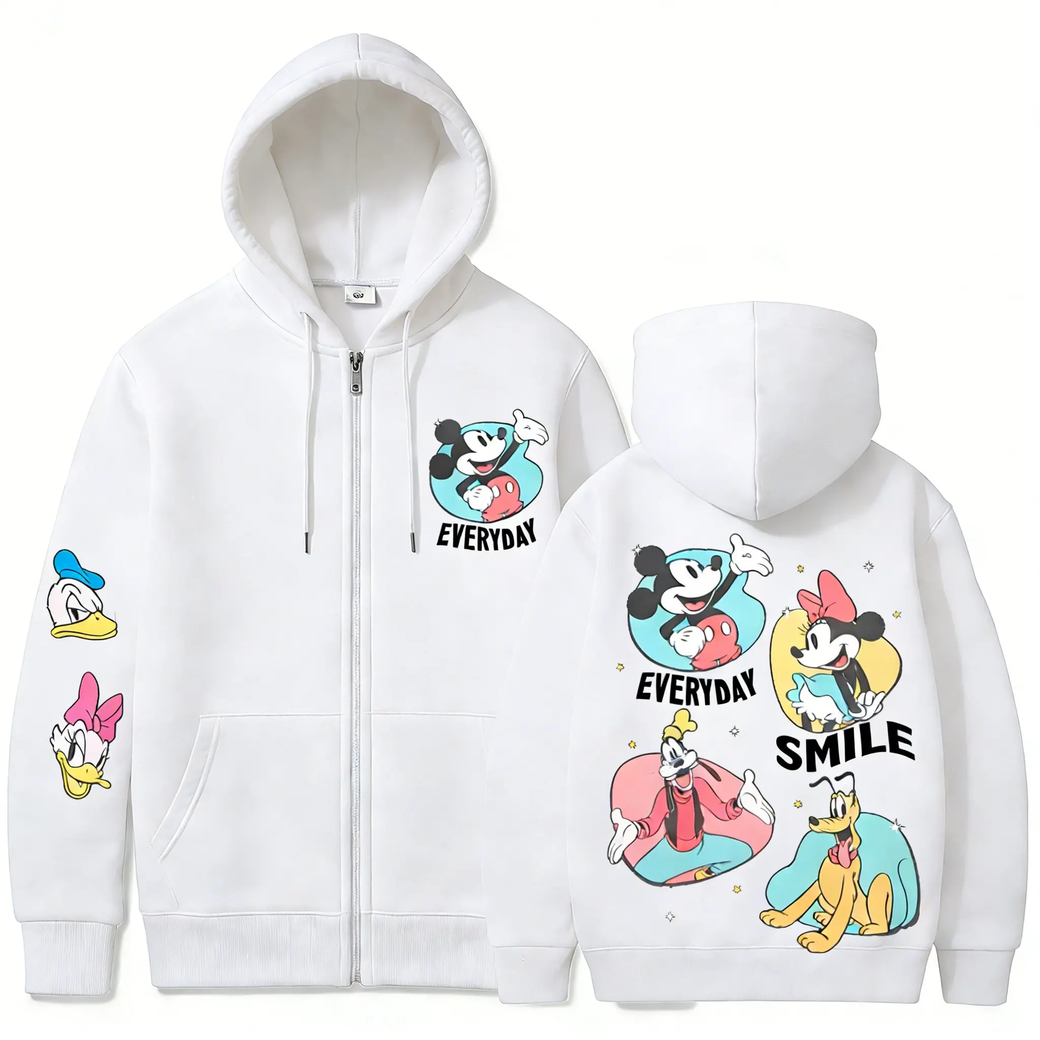 Толстовка с капюшоном Disney Mickey Friends на молнии, мужская и женская повседневная уличная одежда, пуловер с графическим принтом, новинка 2026 года, весна-осень
Толстовка с капюшоном Disney Mickey Friends на молнии, мужская и женская повседневная уличная одежда, пуловер с графическим принтом, новинка 2026 года, весна-осень