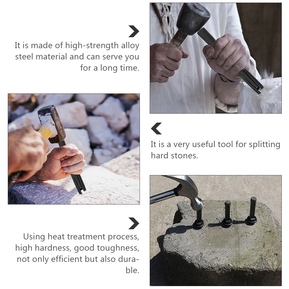 Professional Stone Splitter Heavy Duty Rock Chopping Sturdy Alloy Steel Wedge Durable Concrete Splitting For Constructionhand
Professional Stone Splitter Heavy Duty Rock Chopping Sturdy Alloy Steel Wedge Durable Concrete Splitting For Constructionhand