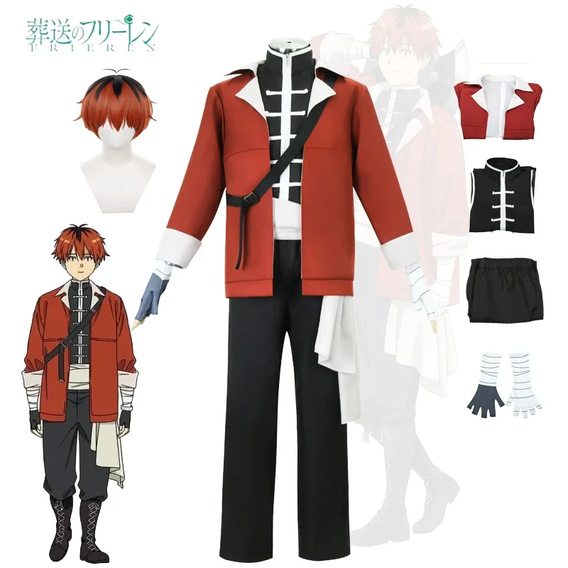 Stark Cosplay Costumes Anime Frieren Beyond Journey's End Wig Jacket Uniform Gloves Halloween Party for Men Role Play Prop Suits
Stark Cosplay Costumes Anime Frieren Beyond Journey's End Wig Jacket Uniform Gloves Halloween Party for Men Role Play Prop Suits