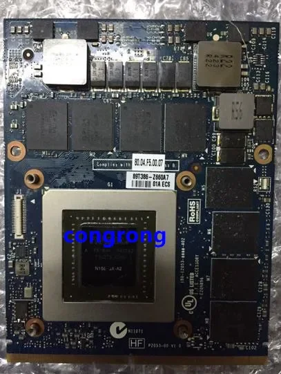 M17X R5 M18X R3 ноутбук JH9PP 0JH9PP N15E-GX-A2 GTX880M GTX 880M DDR5 8G MB видеокарта
M17X R5 M18X R3 ноутбук JH9PP 0JH9PP N15E-GX-A2 GTX880M GTX 880M DDR5 8G MB видеокарта