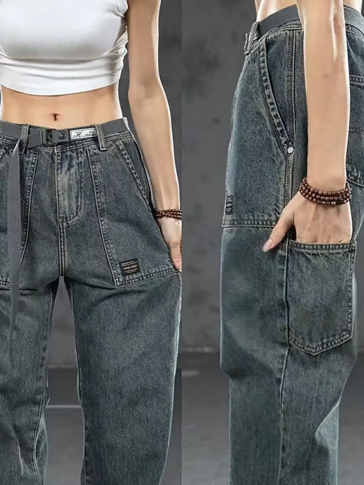 Ретро американская рабочая одежда с талией, джинсы, мужские свободные прямые повседневные длинные брюки, весна-осень, новинка, молодежная мода
Ретро американская рабочая одежда с талией, джинсы, мужские свободные прямые повседневные длинные брюки, весна-осень, новинка, молодежная мода