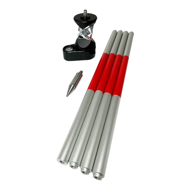 Siver Coatted 360 Degree Prism For Leica Total Station Replace GRZ101 Mini Prism Survey + 4 Poles With Soft Bag + A Bubble
Siver Coatted 360 Degree Prism For Leica Total Station Replace GRZ101 Mini Prism Survey + 4 Poles With Soft Bag + A Bubble