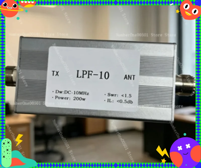 10MHz Low Pass Filter 200W Shortwave LPF-10M-200WM M Type Female Connector for Ham Radio
10MHz Low Pass Filter 200W Shortwave LPF-10M-200WM M Type Female Connector for Ham Radio