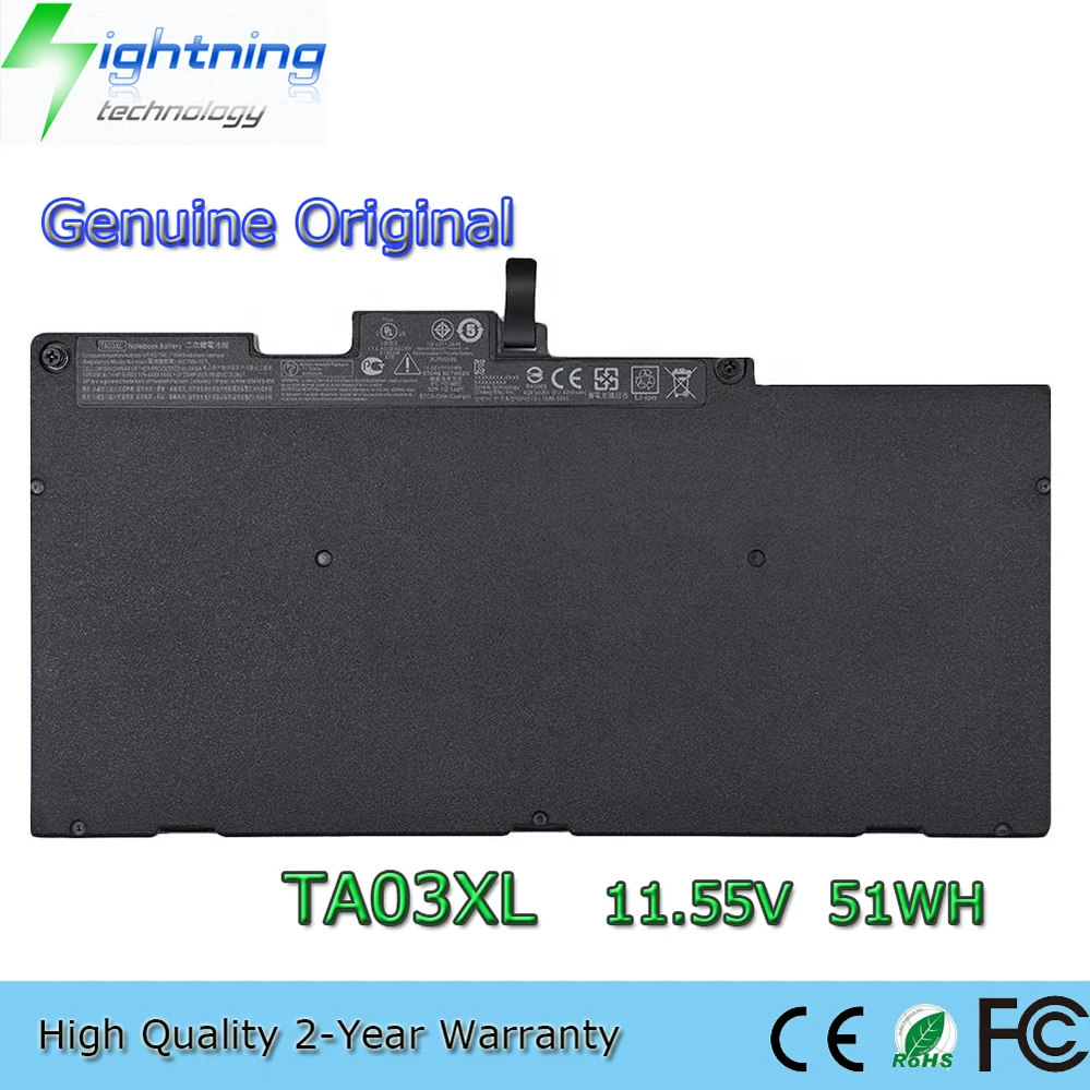 TA03XL 11.55V 51Wh Laptop Battery for HP EliteBook 755 840 848 850 G4 ZBook 14u 15u G4 854108-850 etc.
TA03XL 11.55V 51Wh Laptop Battery for HP EliteBook 755 840 848 850 G4 ZBook 14u 15u G4 854108-850 etc.