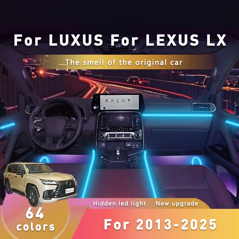 FILIPLI For LEXUS NX For 2023 DIY Cyberpunk Acrylic Car Ambient Light 64 RGB Bluetooth Controlled Music Sync Car Interior Light
FILIPLI For LEXUS NX For 2023 DIY Cyberpunk Acrylic Car Ambient Light 64 RGB Bluetooth Controlled Music Sync Car Interior Light