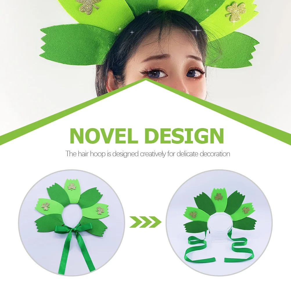 Clover Headb Hair Hoops for Women Saint Patrick's Day Festival Headdress Photo Prop Accessories Bright Colors Comfortable
Clover Headb Hair Hoops for Women Saint Patrick's Day Festival Headdress Photo Prop Accessories Bright Colors Comfortable