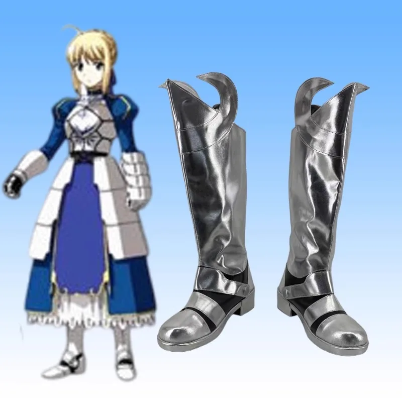 Fate/Stay Night Saber Косплей Костюм Обувь Аниме Сапоги из искусственной кожи ручной работы
Fate/Stay Night Saber Косплей Костюм Обувь Аниме Сапоги из искусственной кожи ручной работы
