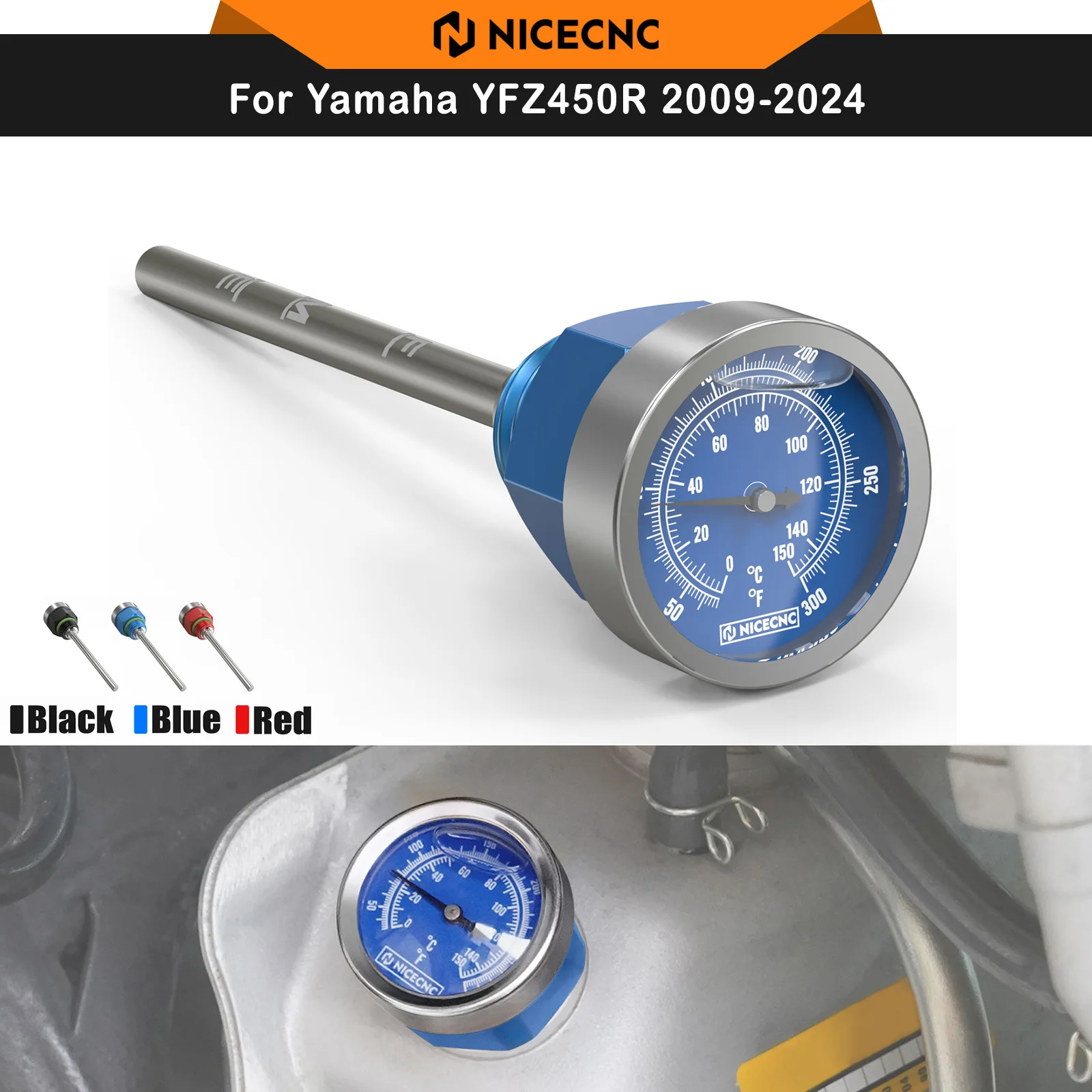 NICECNC For Yamaha YFZ450R 2009-2024 ATV Oil Dipstick w/ Temperature Gauge For YFZ450X 2010-2011 Aluminum 18P-15362-01-00
NICECNC For Yamaha YFZ450R 2009-2024 ATV Oil Dipstick w/ Temperature Gauge For YFZ450X 2010-2011 Aluminum 18P-15362-01-00
