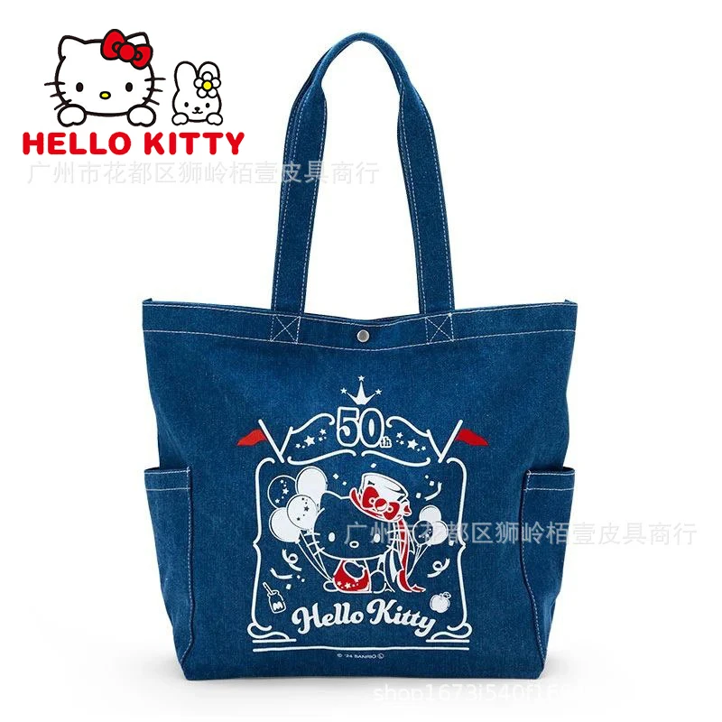 Kawaii аниме Sanrio Hellokitty мультфильм 50 годовщины милый кот сумочка модная с джинсовым принтом девушки подарок сумка через плечо
Kawaii аниме Sanrio Hellokitty мультфильм 50 годовщины милый кот сумочка модная с джинсовым принтом девушки подарок сумка через плечо