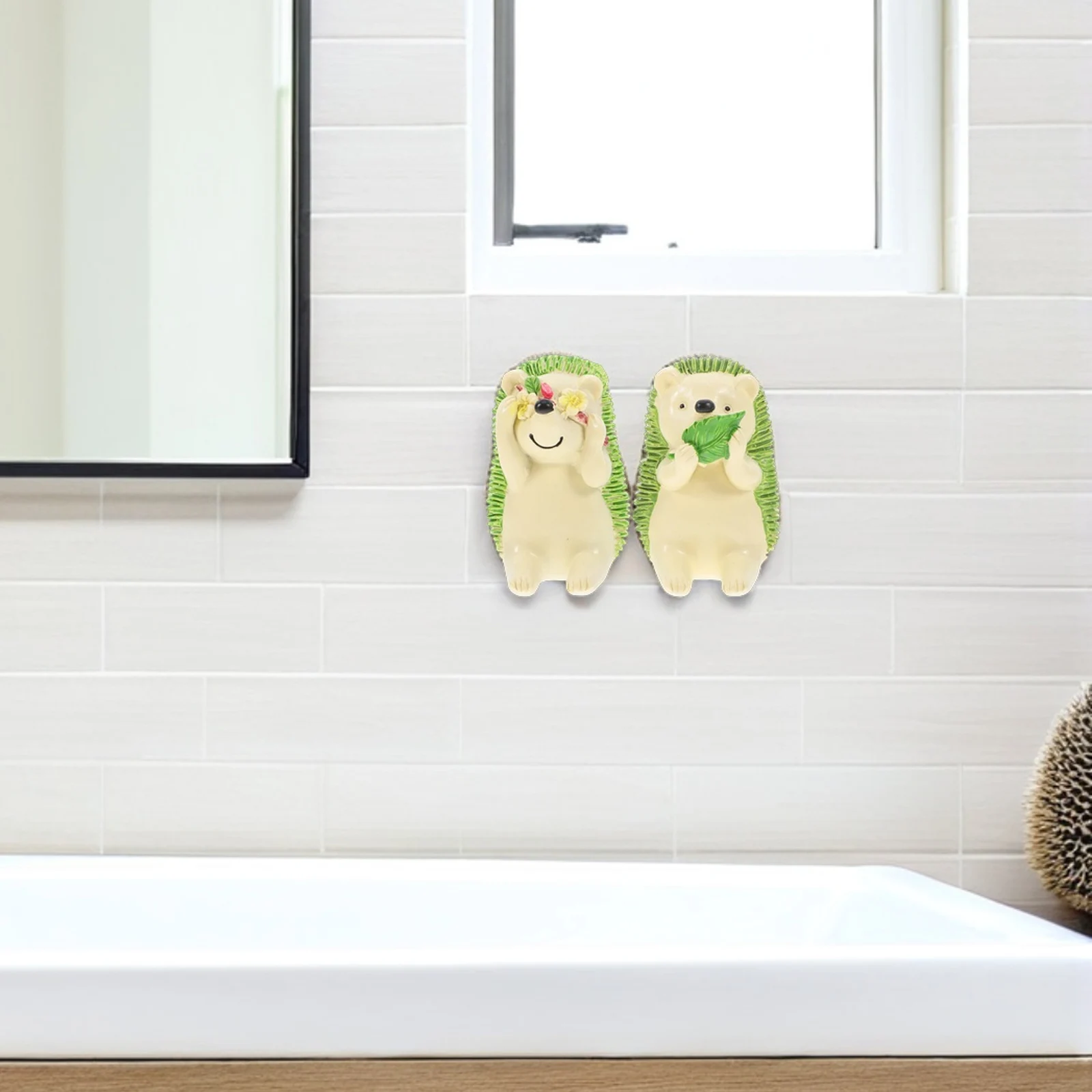 2pcs Toothbrush Holder Green Cartoon Hedgehog Design Stand Storage Rack Fade Resistant Wear Resistant Bathroom Organizer
2pcs Toothbrush Holder Green Cartoon Hedgehog Design Stand Storage Rack Fade Resistant Wear Resistant Bathroom Organizer