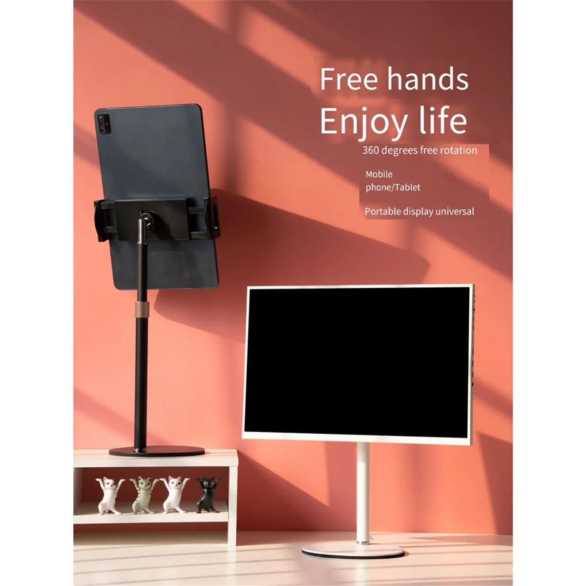 ABBH-Portable Monitor Stand 360 Adjustable Free Lifting Monitor Stand Desk Monitor Support Mobile Phone Laptop Universal
ABBH-Portable Monitor Stand 360 Adjustable Free Lifting Monitor Stand Desk Monitor Support Mobile Phone Laptop Universal