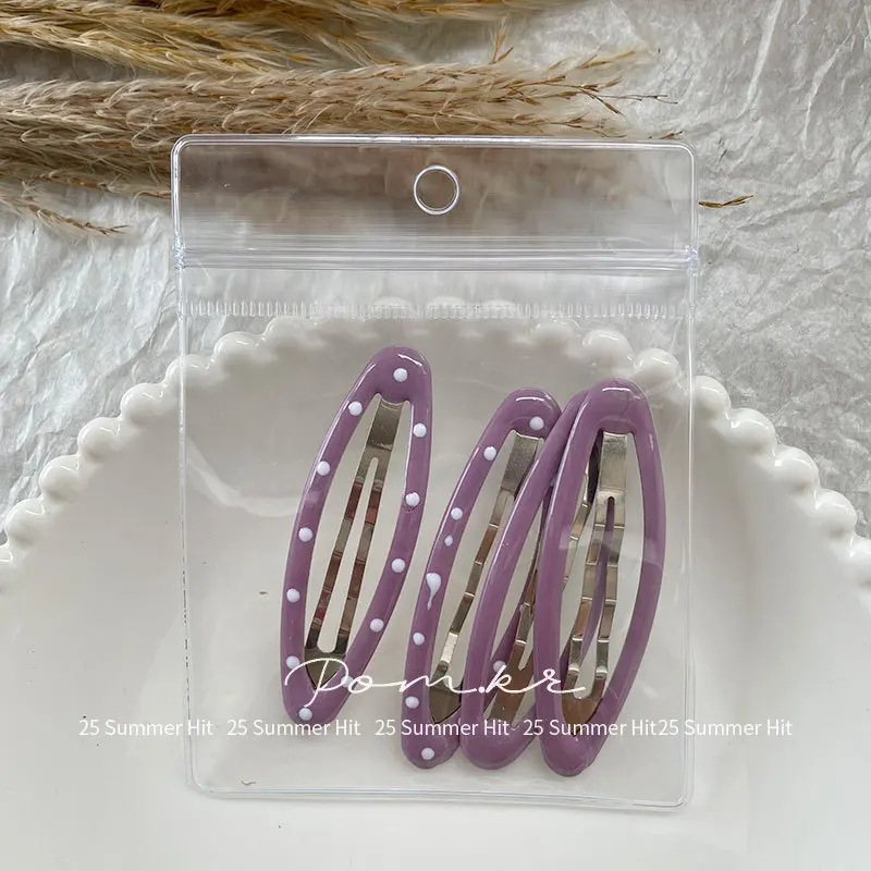 Стильная заколка для волос в горошек для девочек, овальная, базовая, для фиксации челки, для школы
Стильная заколка для волос в горошек для девочек, овальная, базовая, для фиксации челки, для школы