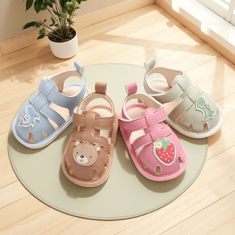 0-1Year Baby Shoes Infant Pre-Walker Shoes Cute Cartoon PU Summer Sandals Unisex Soft Bottom Casual Footwear
0-1Year Baby Shoes Infant Pre-Walker Shoes Cute Cartoon PU Summer Sandals Unisex Soft Bottom Casual Footwear