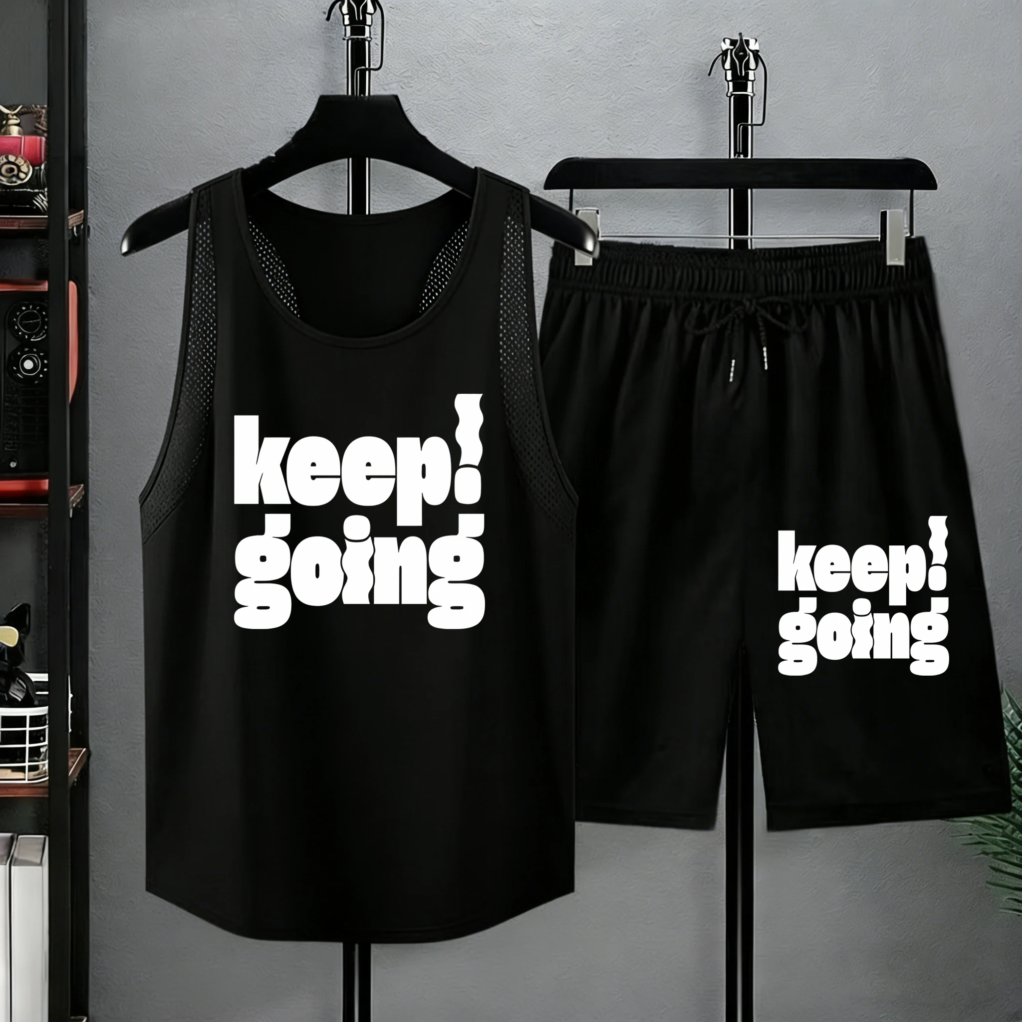 Keep Going Slogan Printing Summer Mens Running Sportpants Casual Comfy Tshirts Sets Mesh Daily Tank Top Drawstring Beach Bottom
Keep Going Slogan Printing Summer Mens Running Sportpants Casual Comfy Tshirts Sets Mesh Daily Tank Top Drawstring Beach Bottom