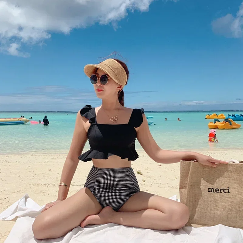 High Waist Women's Bikini Set Padded Ruffle Biquini Suit Two Pieces Swimwear Swimsuit High Quality Beach Suit 2023
High Waist Women's Bikini Set Padded Ruffle Biquini Suit Two Pieces Swimwear Swimsuit High Quality Beach Suit 2023