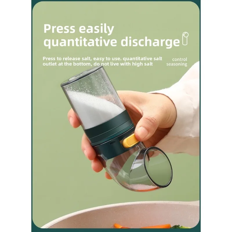 Quantitative seasoning jar salt bottle kitchen seasoning box salt control sprinkler household MSG powder box kitchen gadgets
Quantitative seasoning jar salt bottle kitchen seasoning box salt control sprinkler household MSG powder box kitchen gadgets