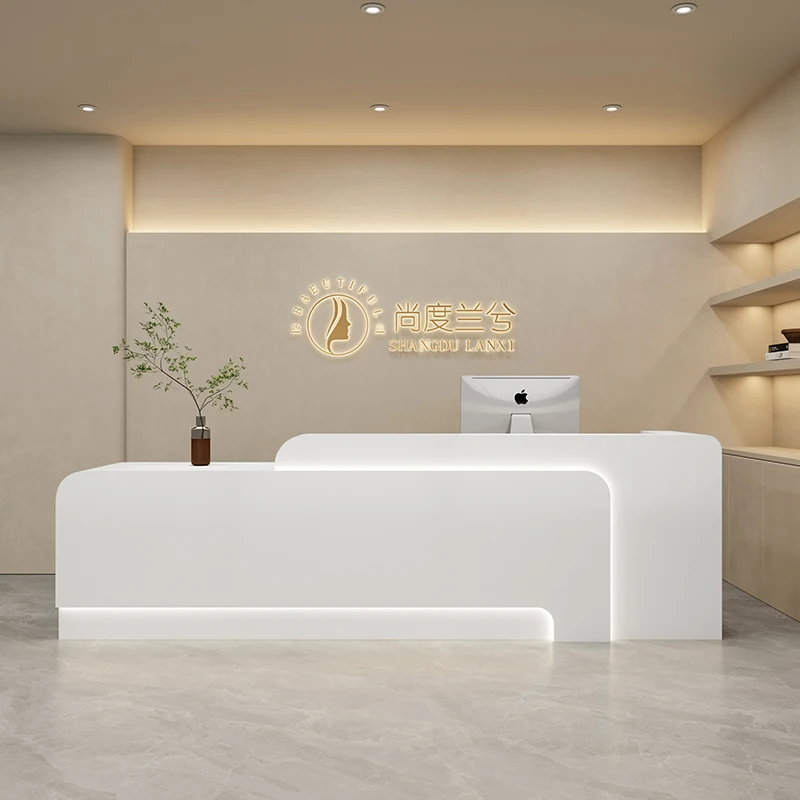 Office Front Reception Desk Luxury Commercial Checkout Outdoor Reception Desk Restaurant Mostrador Recepcion Office Furniture
Office Front Reception Desk Luxury Commercial Checkout Outdoor Reception Desk Restaurant Mostrador Recepcion Office Furniture