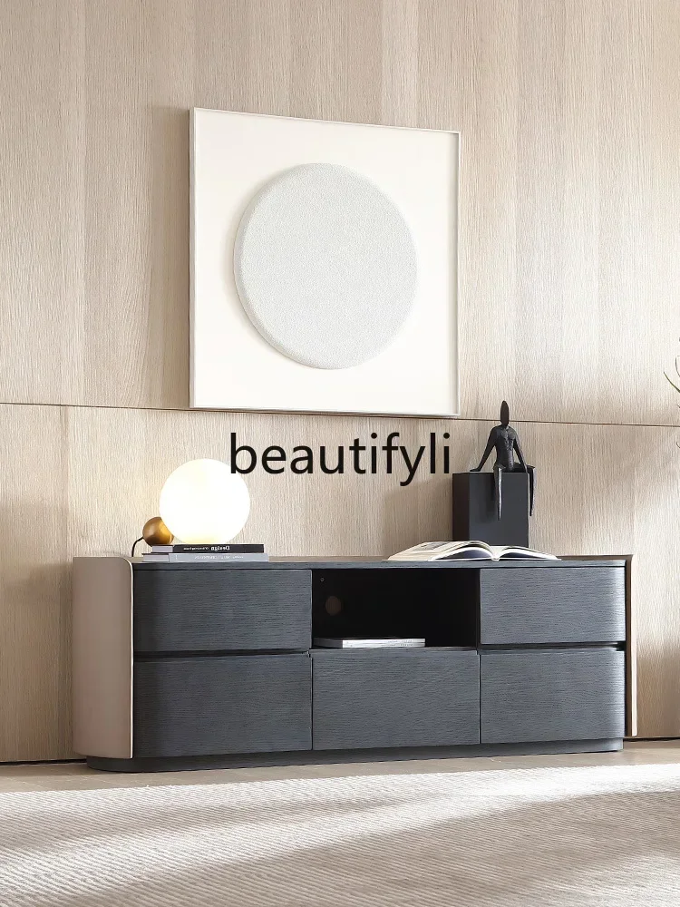 NQ09Italian modern simple TV cabinet side cabinet, villa light luxury minimalist smoke locker
NQ09Italian modern simple TV cabinet side cabinet, villa light luxury minimalist smoke locker