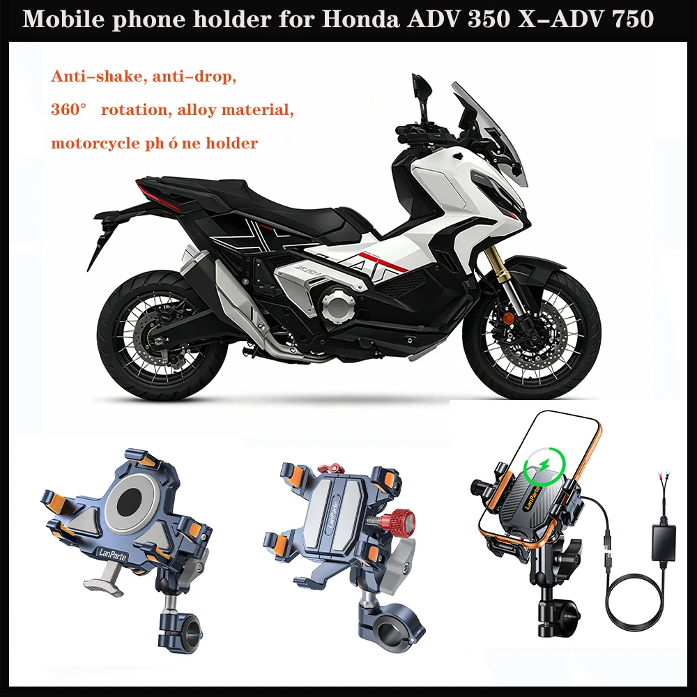 Mobile Phone Stand for Honda ADV 350 X-ADV 750 Streetcar Aluminum Shock-Absorbing, 360° Adjustable Metal Navigation Stand
Mobile Phone Stand for Honda ADV 350 X-ADV 750 Streetcar Aluminum Shock-Absorbing, 360° Adjustable Metal Navigation Stand