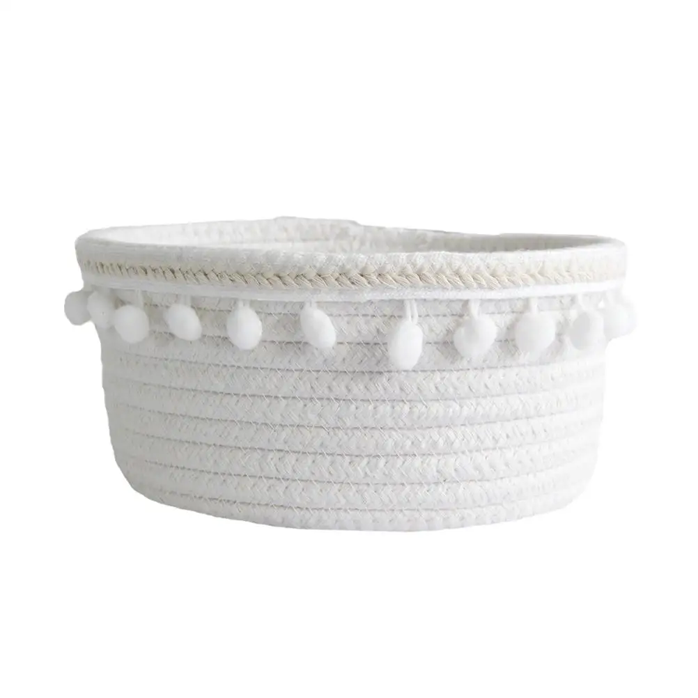 Cotton Storage Baskets Strong Beautiful Hair Bulb Rope Basket Desktop Woven Material Home Organizer Rustic Elegant Neat
Cotton Storage Baskets Strong Beautiful Hair Bulb Rope Basket Desktop Woven Material Home Organizer Rustic Elegant Neat