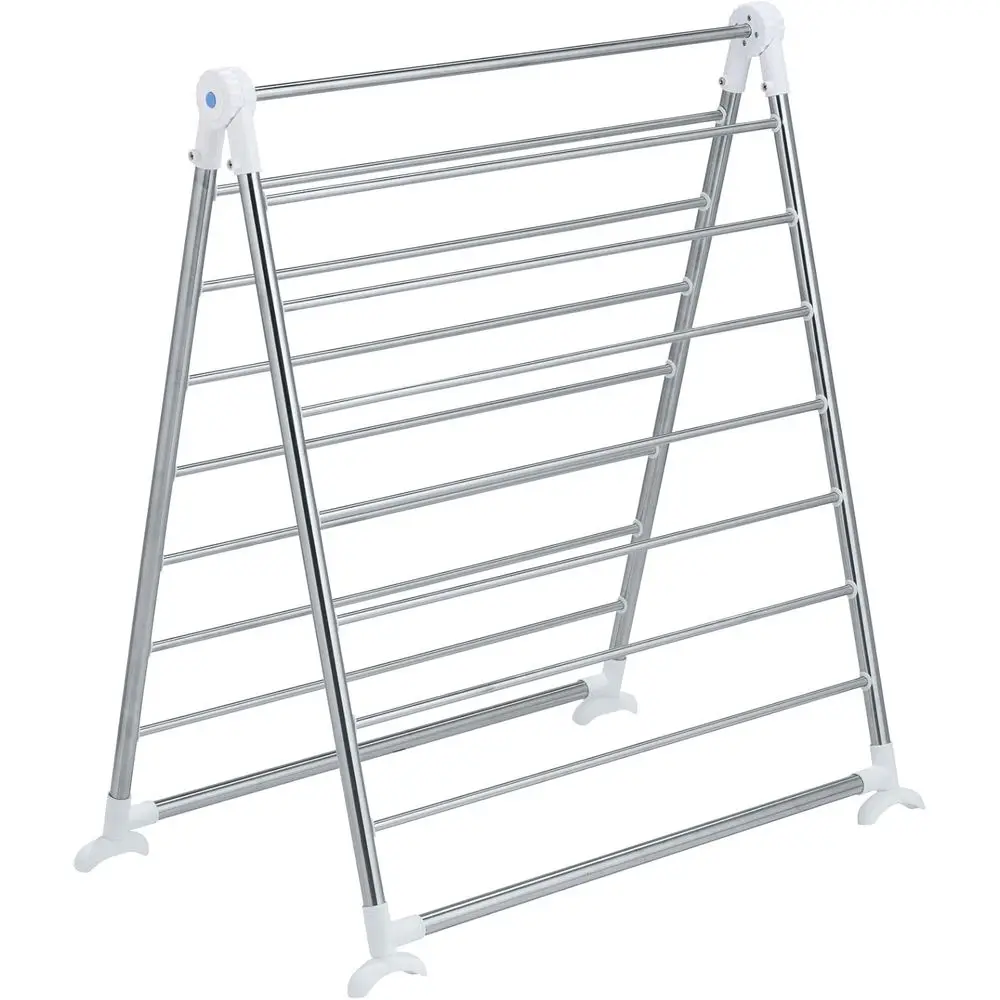 Collapsible Stainless Steel Laundry Drying Rack, Space-Saving, Silver Matte, 25.6 x 59 x 0.98
Collapsible Stainless Steel Laundry Drying Rack, Space-Saving, Silver Matte, 25.6 x 59 x 0.98
