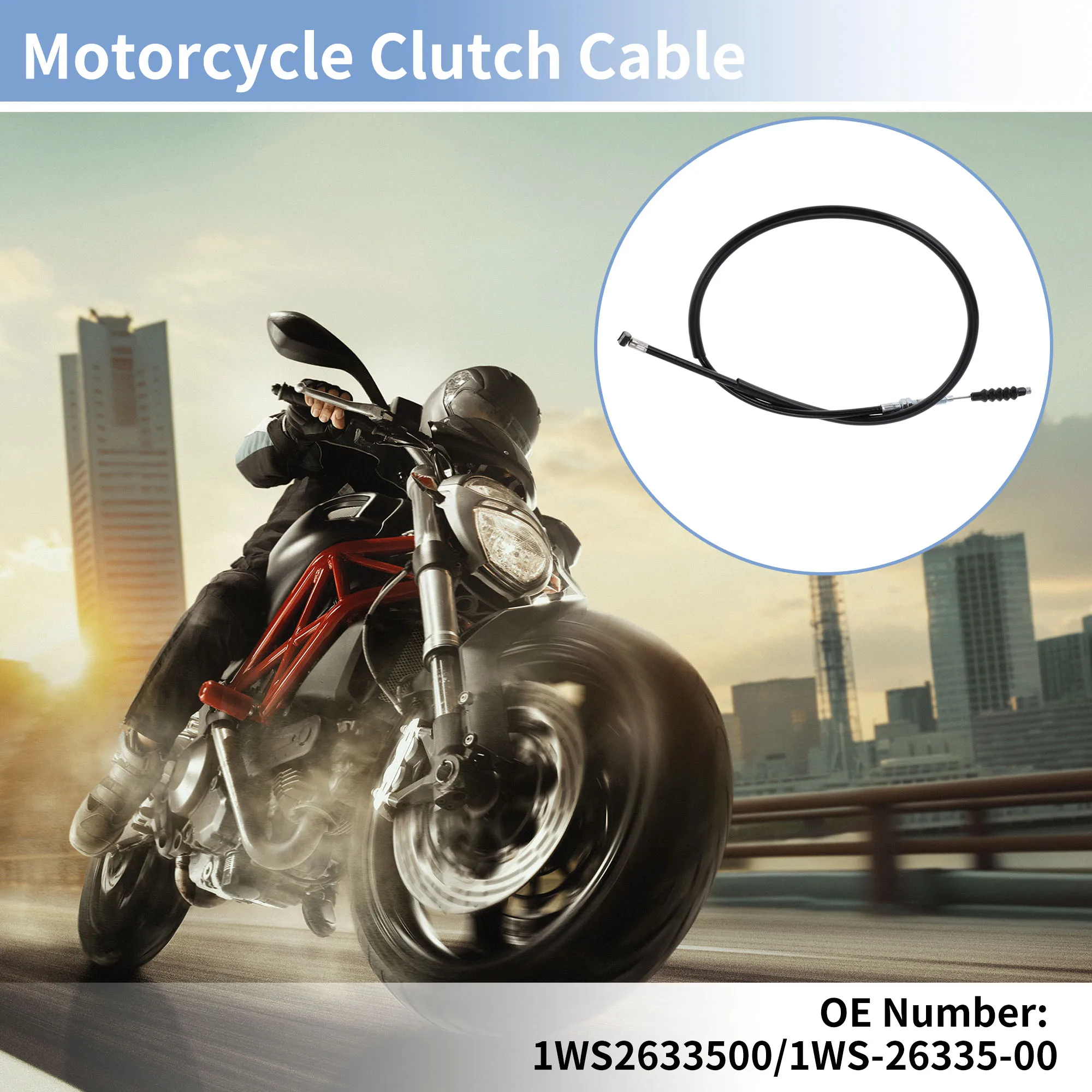 Motoforti Motorcycle Clutch Cable Motorbike Clutch Cable No.1WS2633500 for Yamaha 700 MT-07 2018-2020 1 Pc
Motoforti Motorcycle Clutch Cable Motorbike Clutch Cable No.1WS2633500 for Yamaha 700 MT-07 2018-2020 1 Pc