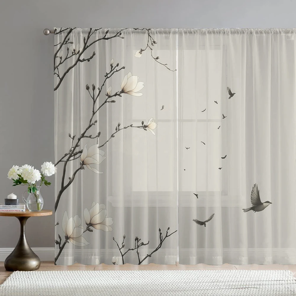 2Pcs White Magnolia And Flower And Bird Print Home Decoration Window Screens Suitable For Coffee Shops, Restaurants, Bedrooms
2Pcs White Magnolia And Flower And Bird Print Home Decoration Window Screens Suitable For Coffee Shops, Restaurants, Bedrooms