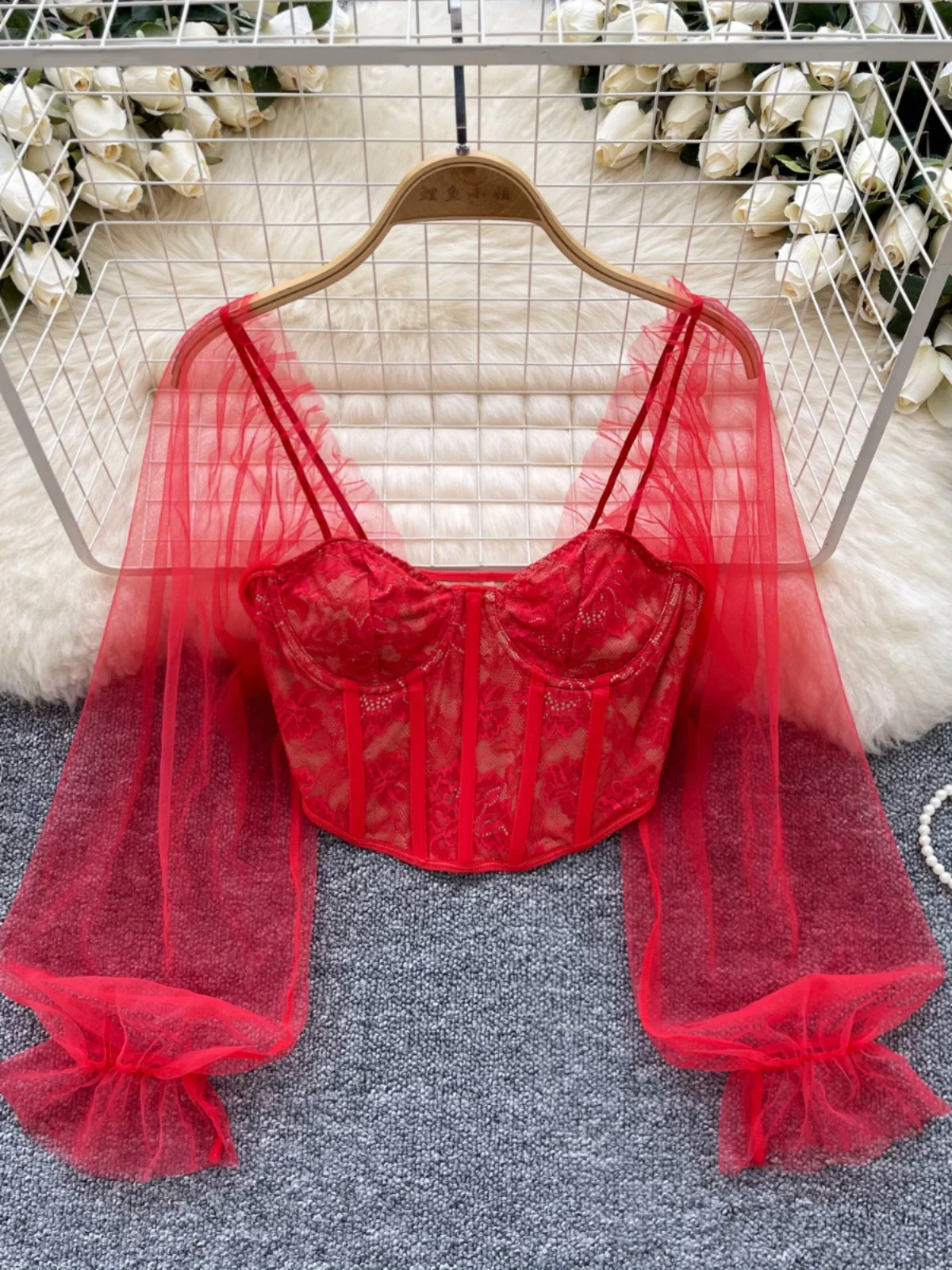 Sexy Lace Short Top Women's Ins Hot Lantern Sleeve Square Collar Slim Fit Belly Button Baring Small Shirt Korean Style Commute
Sexy Lace Short Top Women's Ins Hot Lantern Sleeve Square Collar Slim Fit Belly Button Baring Small Shirt Korean Style Commute