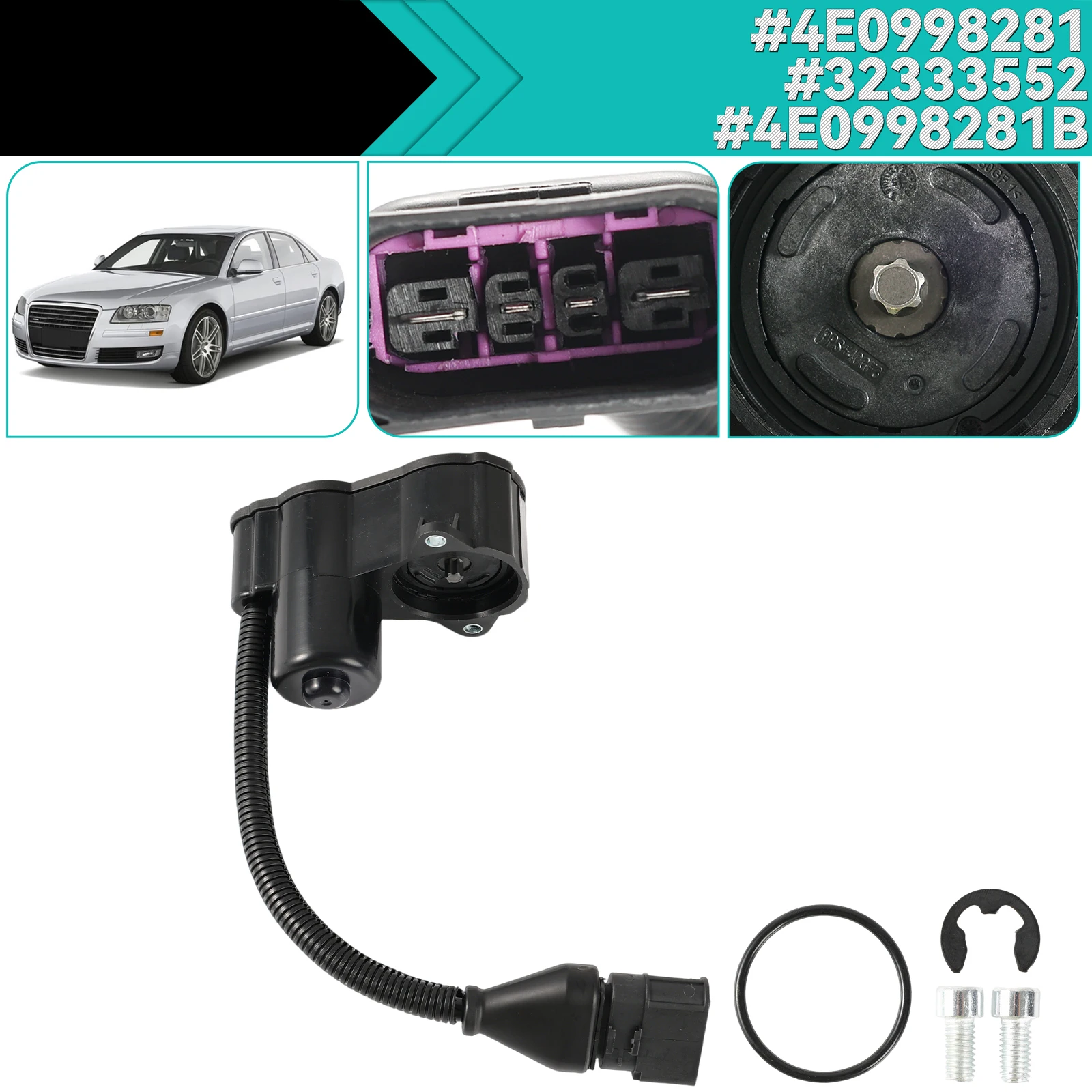 Car Rear Electric Brake Actuator Caliper Servo Motor Fits For Audi A8 S8 D3 4E 2002-2010 #4E0998281 #32333552 4E0998281B 4PINS
Car Rear Electric Brake Actuator Caliper Servo Motor Fits For Audi A8 S8 D3 4E 2002-2010 #4E0998281 #32333552 4E0998281B 4PINS