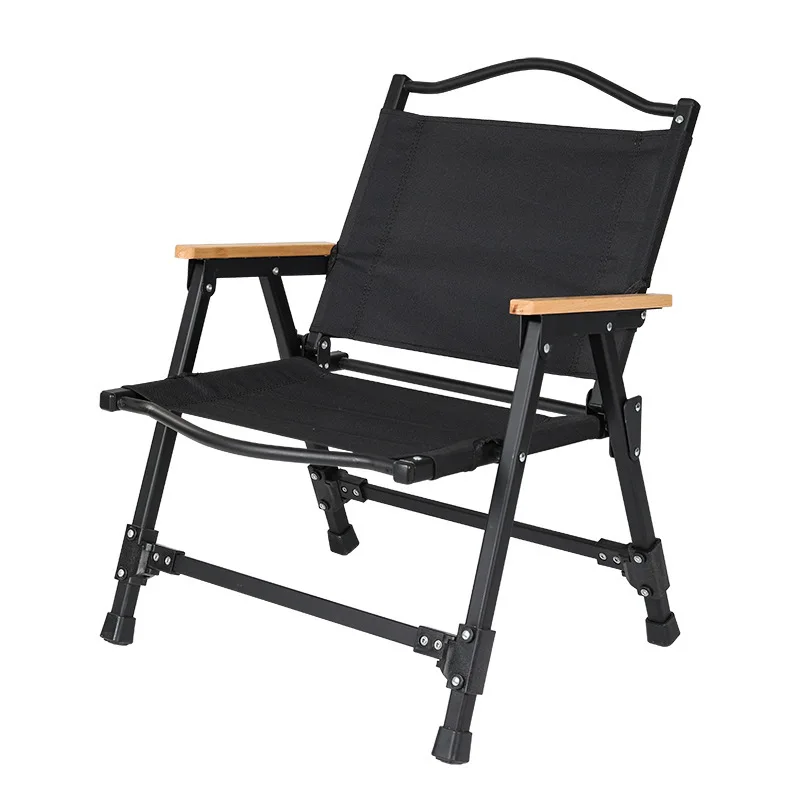 Folding Removable Chair Portable Aluminum Alloy Kermit Chair with Wooden Armrest
Folding Removable Chair Portable Aluminum Alloy Kermit Chair with Wooden Armrest