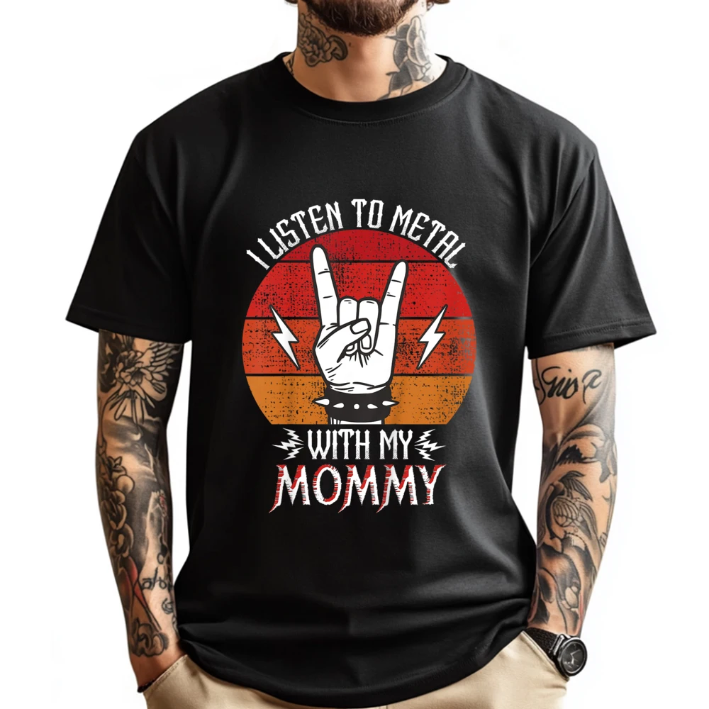 I Listen To With My Mommy Grey Shirt Graphic Tee Men's Cotton T-Shirt Halloween Valentine's Day T-shirts for Men
I Listen To With My Mommy Grey Shirt Graphic Tee Men's Cotton T-Shirt Halloween Valentine's Day T-shirts for Men