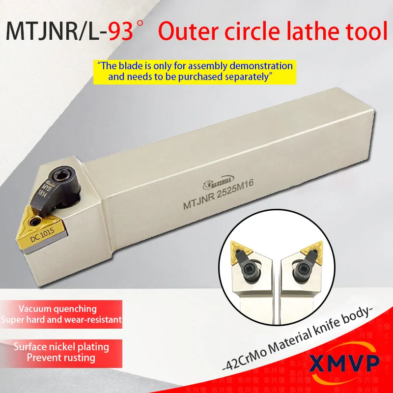 Carbide Insert Holder MTJNR 16/20/25/32 Square 93° Hardened and Tempered CNC Roughing Insert Holder
Carbide Insert Holder MTJNR 16/20/25/32 Square 93° Hardened and Tempered CNC Roughing Insert Holder