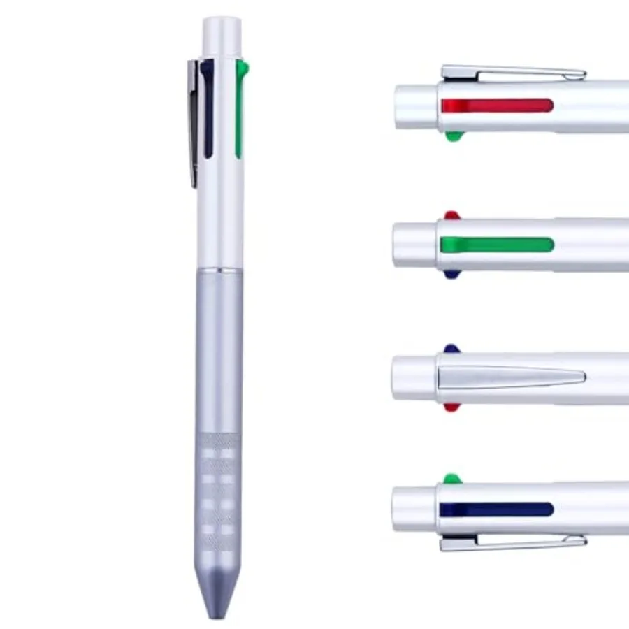 Multi Color Pen white 4 In 1 Multi function Pen with Black, Blue, Red, Green, Metal Gel Ballpoint Pen White
Multi Color Pen white 4 In 1 Multi function Pen with Black, Blue, Red, Green, Metal Gel Ballpoint Pen White