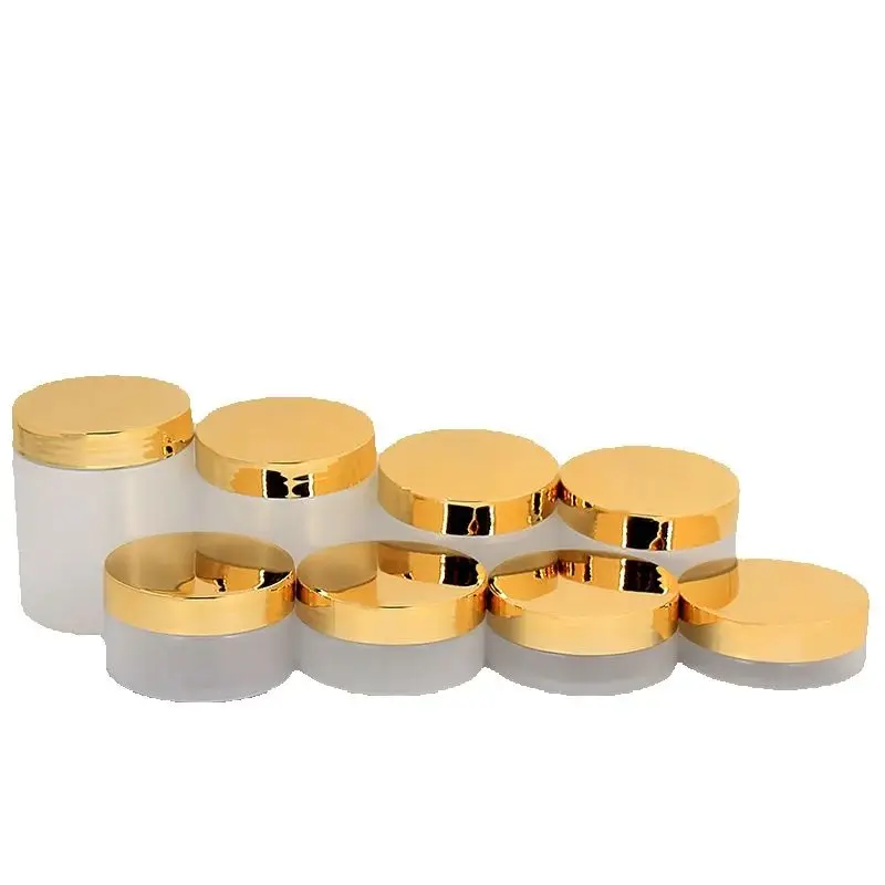 22Pcs Wide Mouth Bottle Matte Makeup Containers Shiny Gold Lid 50G 80G 100G 120G 150G 200G 250G Plastic Cosmetic Pot Cream Jars
22Pcs Wide Mouth Bottle Matte Makeup Containers Shiny Gold Lid 50G 80G 100G 120G 150G 200G 250G Plastic Cosmetic Pot Cream Jars