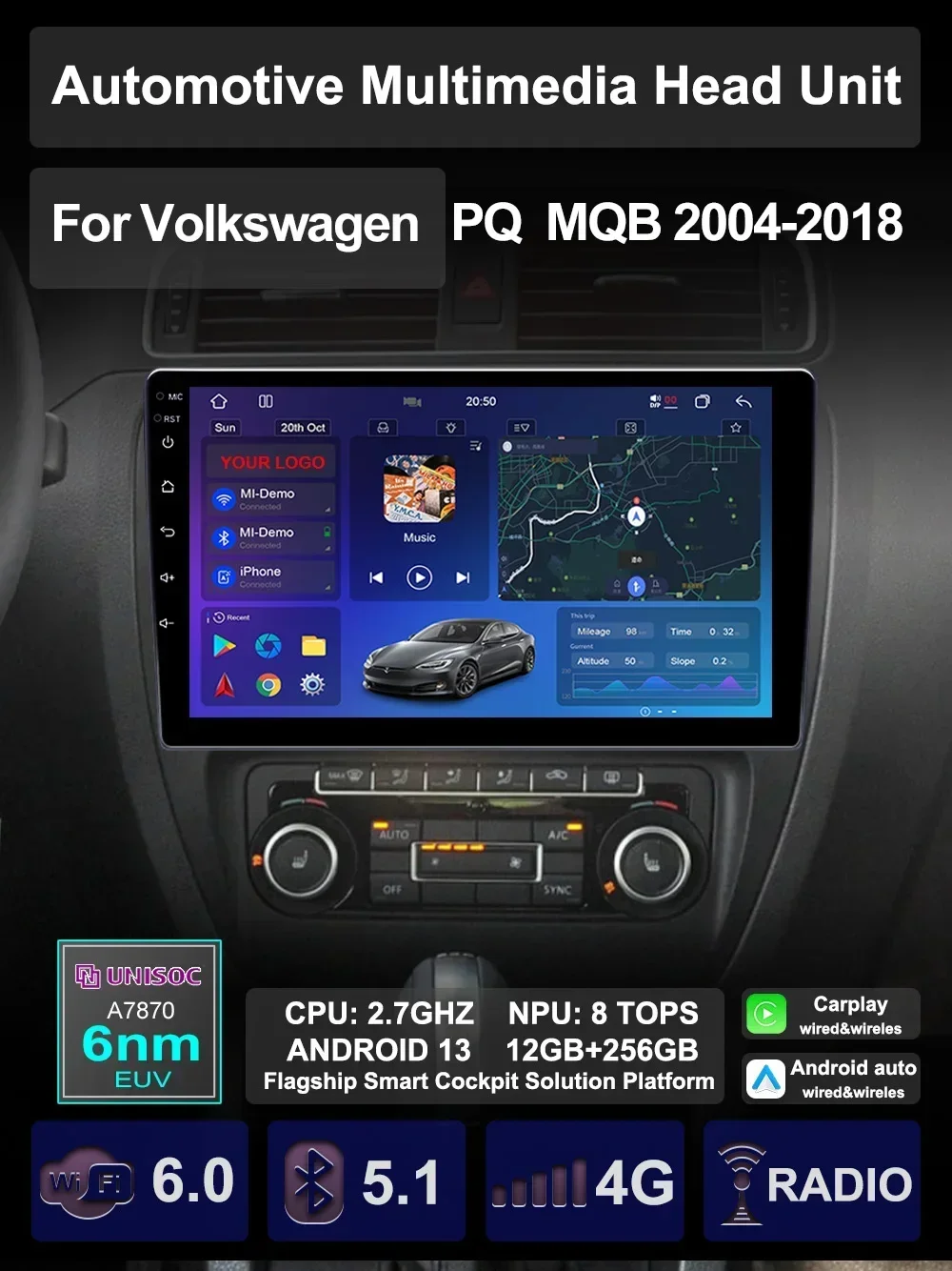 For VW Volkswagen Polo GOLF JETTA Caddy CC 2004-2018 Car Multimedia AI Voice Carplay Android Auto GPS Navigation Radio Head Unit
For VW Volkswagen Polo GOLF JETTA Caddy CC 2004-2018 Car Multimedia AI Voice Carplay Android Auto GPS Navigation Radio Head Unit