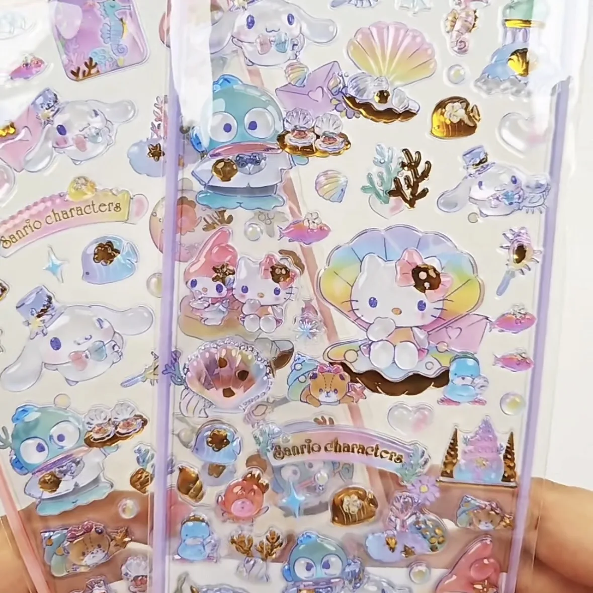 4pcs Kawaii Sanrio 3D Relief Stickers Hellokitty Cinnamoroll Crystal Decals Waterproof Cute Cartoon Jelly Sticker Toys Gifts
4pcs Kawaii Sanrio 3D Relief Stickers Hellokitty Cinnamoroll Crystal Decals Waterproof Cute Cartoon Jelly Sticker Toys Gifts