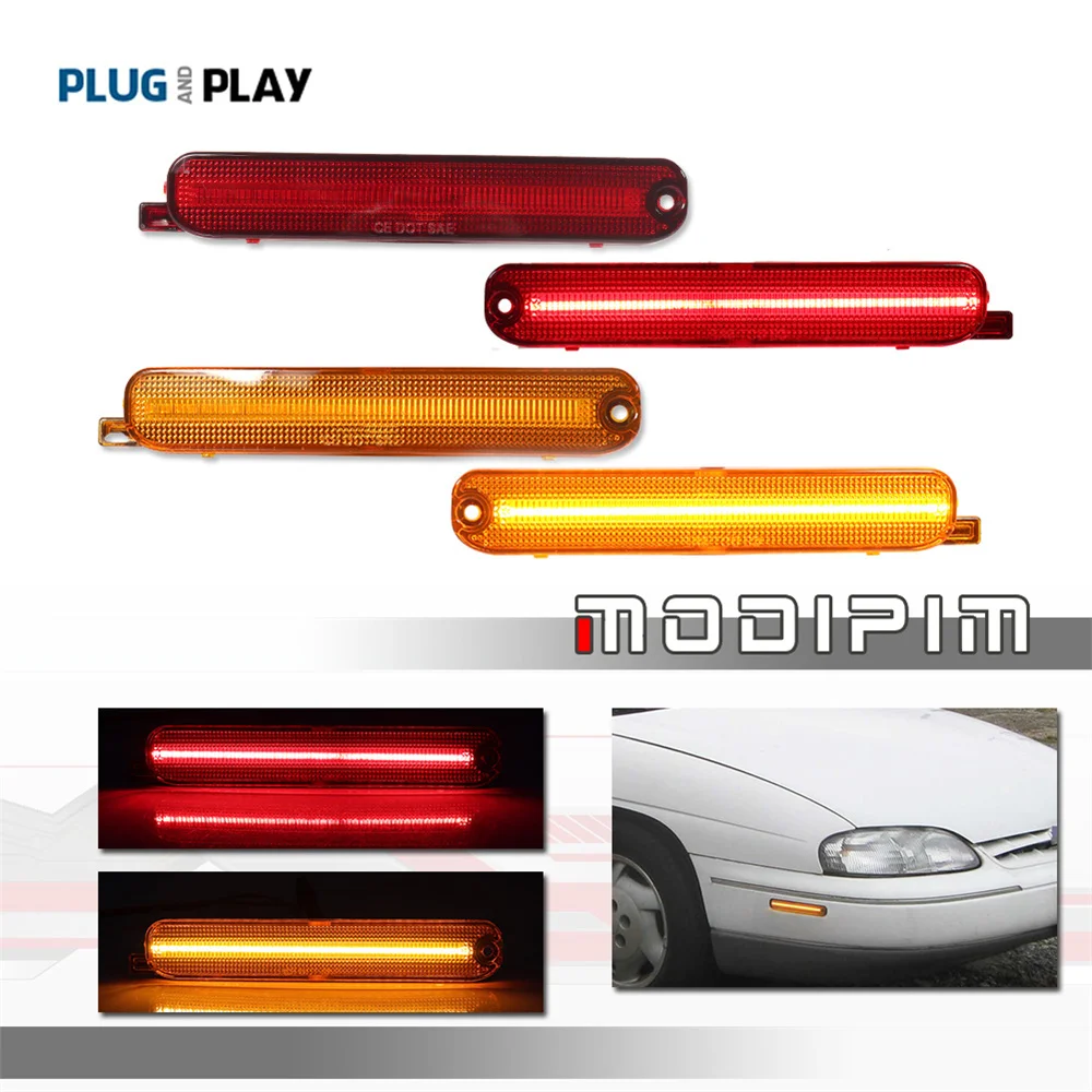 Front / Rear Bumper Side Marker Turn Signal Lights LED Fender Flare Lamp For Chevrolet Lumina 1995-2001 & Monte Carlo 1995-1999
Front / Rear Bumper Side Marker Turn Signal Lights LED Fender Flare Lamp For Chevrolet Lumina 1995-2001 & Monte Carlo 1995-1999
