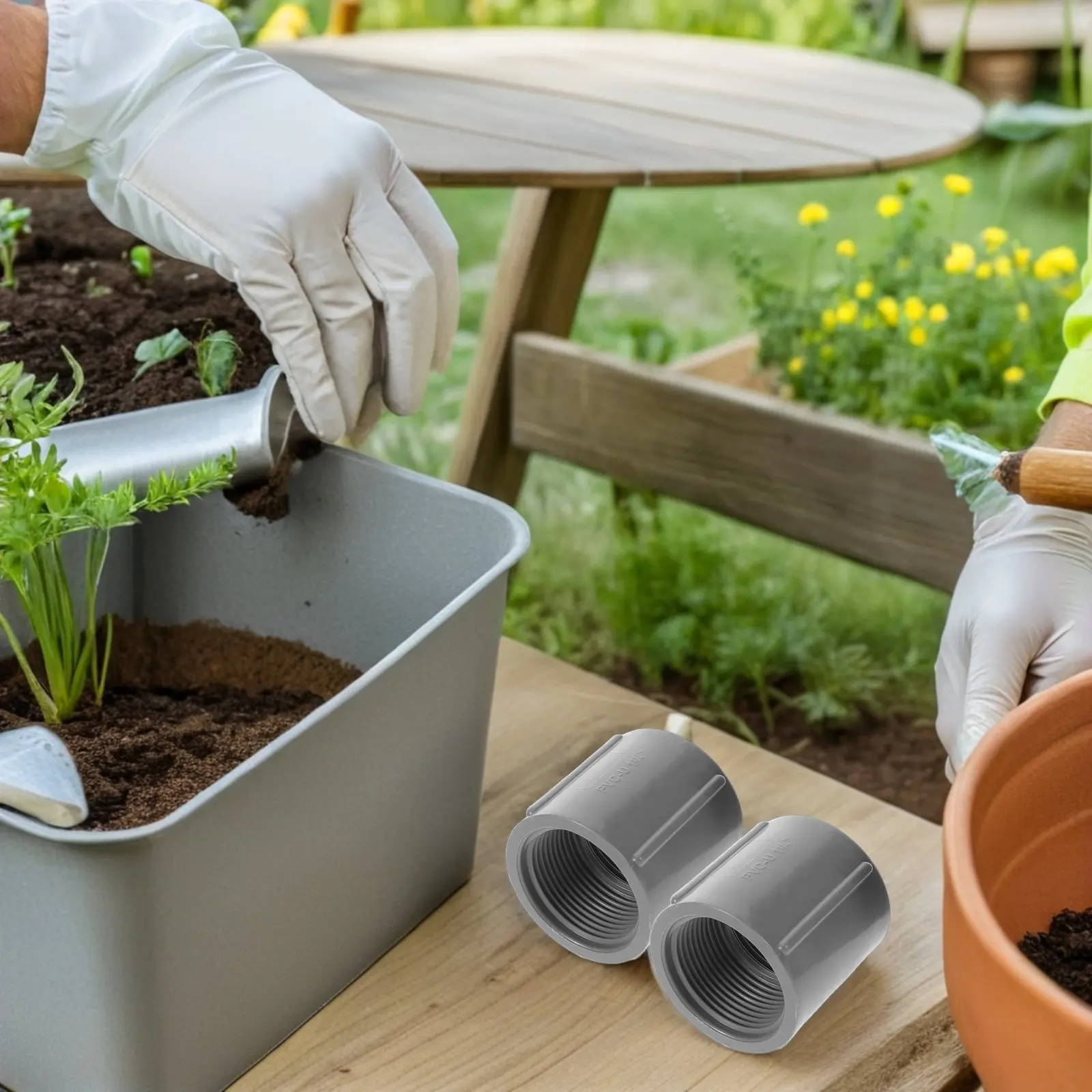 10Pcs Irrigation Riser Adapter Double Female Threaded Pipe Coupling 40Mm Connector for Garden Drip Sprinkler
10Pcs Irrigation Riser Adapter Double Female Threaded Pipe Coupling 40Mm Connector for Garden Drip Sprinkler