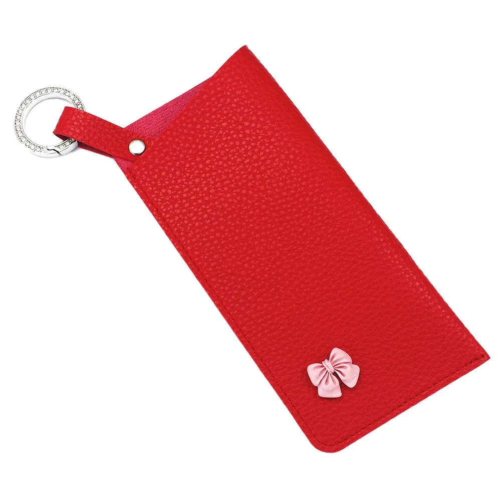 PU Leather Sunglasses Storage Bag with Keyring Durable Hanging Sunglasses Solid Color Portable Sunglasses Pouch
PU Leather Sunglasses Storage Bag with Keyring Durable Hanging Sunglasses Solid Color Portable Sunglasses Pouch