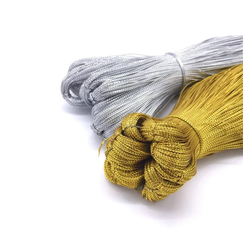 1Pcs 100m Handmade Bright Silk Gold Thread Silver Machine Polyester For DIY Craft Bracelet Women Jewelry Rope Making Cord Sewing
1Pcs 100m Handmade Bright Silk Gold Thread Silver Machine Polyester For DIY Craft Bracelet Women Jewelry Rope Making Cord Sewing