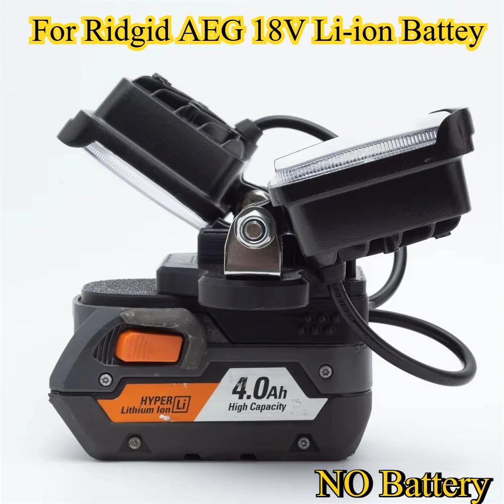 5600LM For Ridgid AEG 18V Li-ion Battery Cordless Portable Home Camping Site w/USB Outdoor Double Head Emergency Light
5600LM For Ridgid AEG 18V Li-ion Battery Cordless Portable Home Camping Site w/USB Outdoor Double Head Emergency Light