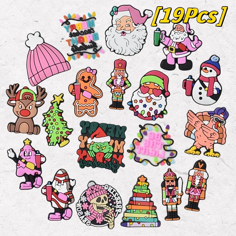 19Pcs Miniso Christmas Reindeer Shoe Charms Set PVC Decorations for Clogs, Sandals & Beach Bags - Perfect Gift for Holidays &
19Pcs Miniso Christmas Reindeer Shoe Charms Set PVC Decorations for Clogs, Sandals & Beach Bags - Perfect Gift for Holidays &